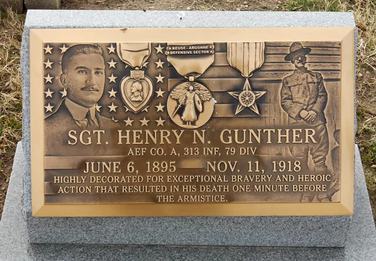 Private Henry Gunther - the last man killed in World War I
